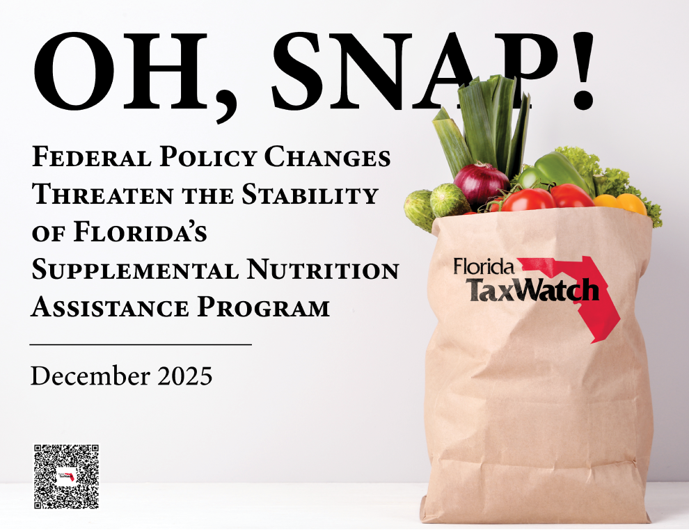 OH, SNAP! Federal Policy Changes Threaten the Stability of Florida's Supplemental Nutrition Assistance Program Report Cover